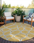 LOOMLAN Rugs Elantra Gold Washable Indoor-Outdoor Rug