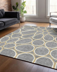 LOOMLAN Rugs Elantra Gray Washable Indoor-Outdoor Rug