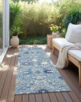 Elara Blue Washable Indoor - Outdoor Rug - LOOMLAN - LOOMLAN Rugs - Outdoor Rugs
