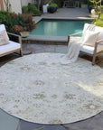 LOOMLAN Rugs Elara Brown Washable Indoor-Outdoor Rug