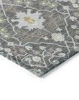 LOOMLAN Rugs Elara Charcoal Washable Indoor-Outdoor Rug