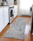 LOOMLAN Rugs Elara Gray Washable Indoor-Outdoor Rug