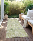 LOOMLAN Rugs Elara Green Washable Indoor-Outdoor Rug