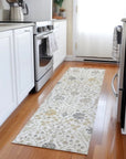 LOOMLAN Rugs Elara Ivory Washable Indoor-Outdoor Rug