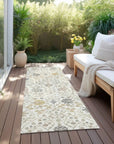 LOOMLAN Rugs Elara Ivory Washable Indoor-Outdoor Rug