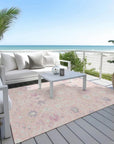LOOMLAN Rugs Elara Pink Washable Indoor-Outdoor Rug
