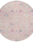 LOOMLAN Rugs Elara Pink Washable Indoor-Outdoor Rug