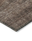 LOOMLAN Rugs Elaria Brown Washable Indoor-Outdoor Rug
