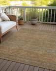 LOOMLAN Rugs Elenore Brown Washable Indoor-Outdoor Rug
