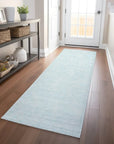 LOOMLAN Rugs Eleya Blue Washable Indoor-Outdoor Rug