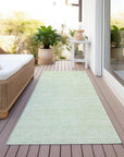 LOOMLAN Rugs Eleya Green Washable Indoor-Outdoor Rug