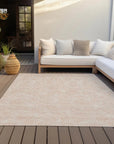 LOOMLAN Rugs Eleya Orange Washable Indoor-Outdoor Rug