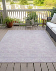 LOOMLAN Rugs Eleya Purple Washable Indoor-Outdoor Rug