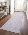 LOOMLAN Rugs Eleya Purple Washable Indoor-Outdoor Rug