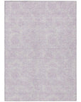 LOOMLAN Rugs Eleya Purple Washable Indoor-Outdoor Rug