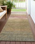 LOOMLAN Rugs Elien Brown Washable Indoor-Outdoor Rug