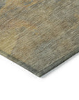 LOOMLAN Rugs Elien Brown Washable Indoor-Outdoor Rug