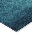 LOOMLAN Rugs Elien Teal Washable Indoor-Outdoor Rug
