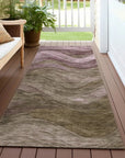 LOOMLAN Rugs Elion Brown Washable Indoor-Outdoor Rug