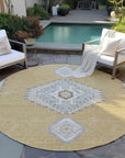 LOOMLAN Rugs Elira Gold Washable Indoor-Outdoor Rug