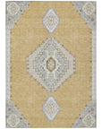 LOOMLAN Rugs Elira Gold Washable Indoor-Outdoor Rug