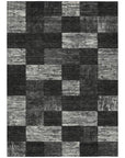 LOOMLAN Rugs Elise Black Washable Indoor-Outdoor Rug