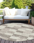 LOOMLAN Rugs Elise Brown Washable Indoor-Outdoor Rug