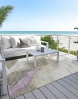 LOOMLAN Rugs Elithra Brown Washable Indoor-Outdoor Rug