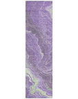 LOOMLAN Rugs Elius Purple Washable Indoor-Outdoor Rug