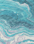 LOOMLAN Rugs Elius Teal Washable Indoor-Outdoor Rug