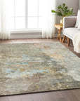 LOOMLAN Rugs Ellior Brown Washable Indoor-Outdoor Rug
