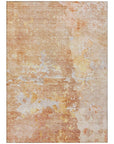 LOOMLAN Rugs Ellior Orange Washable Indoor-Outdoor Rug
