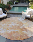 LOOMLAN Rugs Ellior Orange Washable Indoor-Outdoor Rug