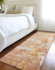 LOOMLAN Rugs Ellior Orange Washable Indoor-Outdoor Rug