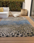 LOOMLAN Rugs Eloisia Brown Washable Indoor-Outdoor Rug