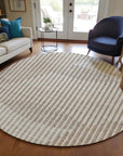 LOOMLAN Rugs Elowen Beige Washable Indoor-Outdoor Rug
