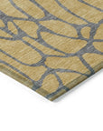 LOOMLAN Rugs Elowira Gold Washable Indoor-Outdoor Rug