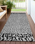 LOOMLAN Rugs Elyvia Gray Washable Indoor-Outdoor Rug