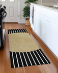 LOOMLAN Rugs Ember Black Washable Indoor-Outdoor Rug