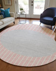 LOOMLAN Rugs Ember Pink Washable Indoor-Outdoor Rug