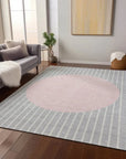 LOOMLAN Rugs Ember Silver Washable Indoor-Outdoor Rug