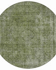 LOOMLAN Rugs Emberith Green Washable Indoor-Outdoor Rug