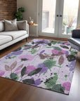 LOOMLAN Rugs Emperesse Purple Washable Indoor-Outdoor Rug