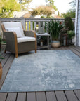 LOOMLAN Rugs Enoa Blue Washable Indoor-Outdoor Rug