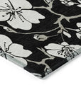 LOOMLAN Rugs Ensa Black Washable Indoor-Outdoor Rug