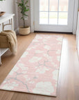 LOOMLAN Rugs Ensa Pink Washable Indoor-Outdoor Rug
