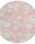LOOMLAN Rugs Ensa Pink Washable Indoor-Outdoor Rug