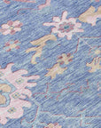 LOOMLAN Rugs Eugene Blue Washable Indoor-Outdoor Rug