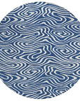 LOOMLAN Rugs Evalora Blue Washable Indoor-Outdoor Rug