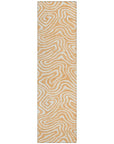 LOOMLAN Rugs Evalora Orange Washable Indoor-Outdoor Rug